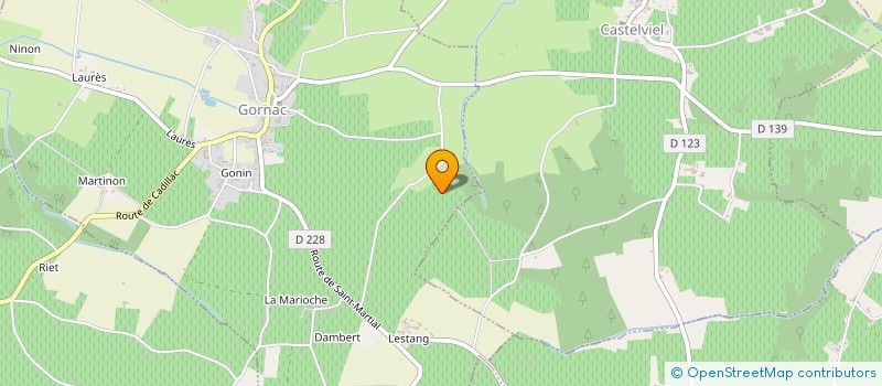 localisation de l'entreprise CHATEAU DE L'ORANGERIE FAMILLE ICARD  SAINT-FELIX-DE-FONCAUDE