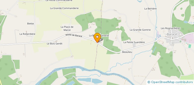 localisation de l'entreprise CHATEAU DE LA BAISNERIE à TIERCE