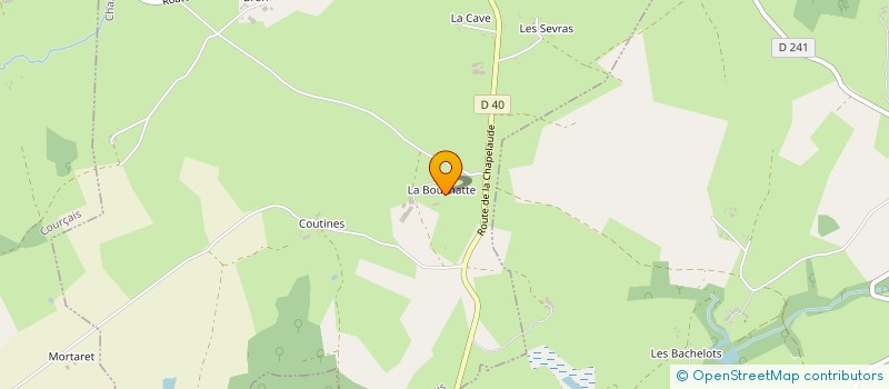 localisation de l'entreprise CHATEAU DE LA BOUCHATTE  CHAZEMAIS