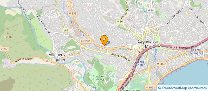 localisation de l'entreprise CHATEAU DE LA CONSTANCE à CAGNES-SUR-MER
