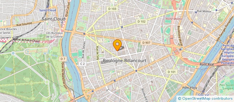 localisation de l'entreprise CHATEAU DE LA DAUPHINE à BOULOGNE-BILLANCOURT