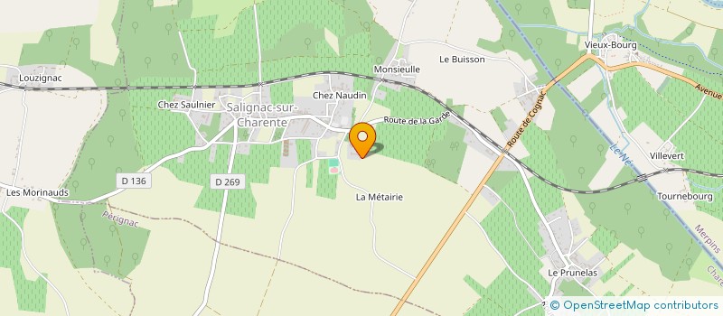 localisation de l'entreprise CHATEAU DE LA GARDE TREIZE  SALIGNAC-SUR-CHARENTE