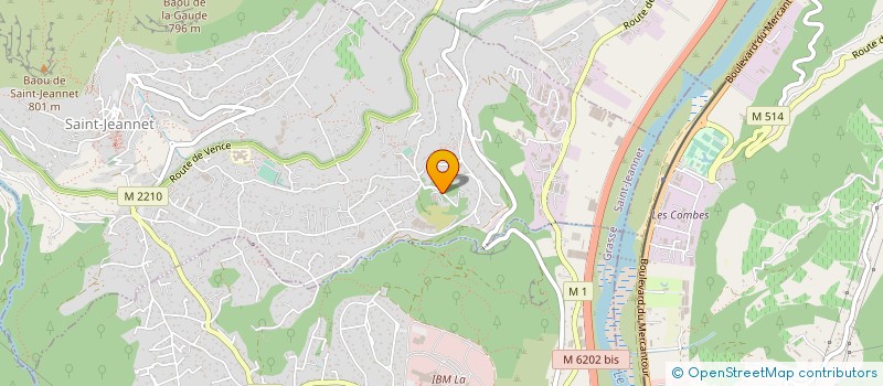 localisation de l'entreprise CHATEAU DE LA GAUDE  SAINT-JEANNET