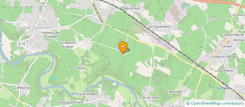 localisation de l'entreprise CHATEAU DE LA MERCREDIERE  LE PALLET