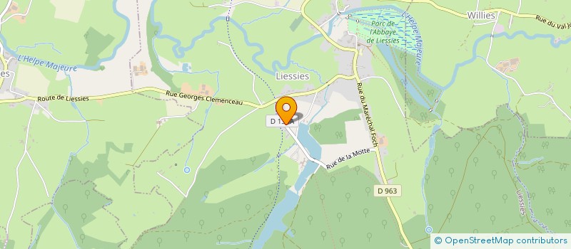 localisation de l'entreprise CHATEAU DE LA MOTTE  LIESSIES