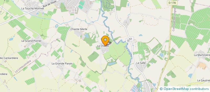 localisation de l'entreprise CHATEAU DE LA NOE à LA LIMOUZINIERE
