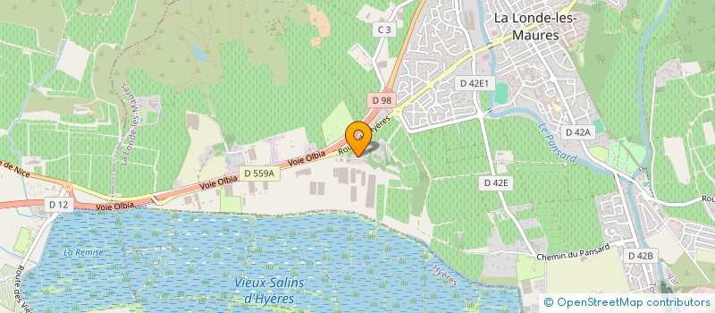 localisation de l'entreprise CHATEAU DE LA PASCALETTE à LA LONDE LES MAURES