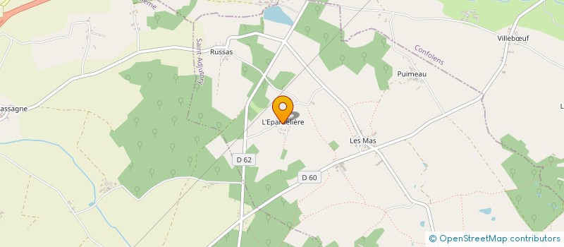 localisation de l'entreprise CHATEAU DE LA REDORTIERE SNC à LESIGNAC-DURAND