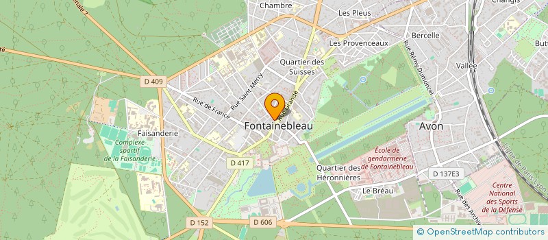 localisation de l'entreprise CHATEAU DE LA REINE BLANCHE à FONTAINEBLEAU