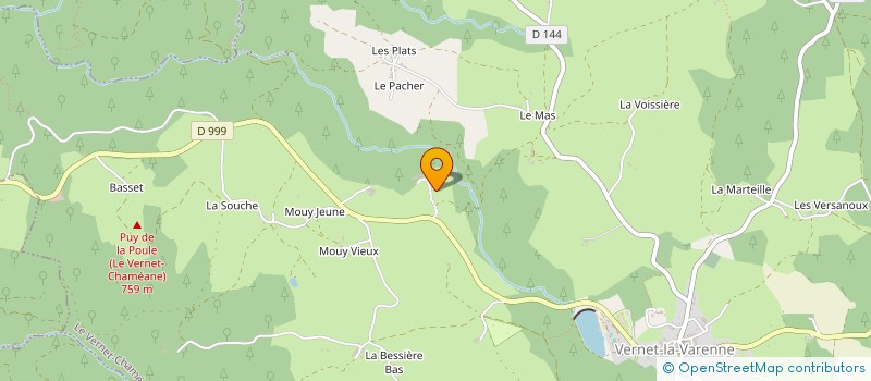 localisation de l'entreprise CHATEAU DE LA REYNERIE  LE VERNET-CHAMEANE