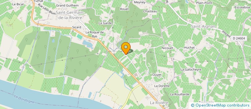 localisation de l'entreprise CHATEAU DE LA RIVIERE  LA RIVIERE