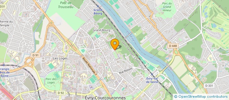 localisation de l'entreprise CHATEAU DE LA SEINE à EVRY-COURCOURONNES