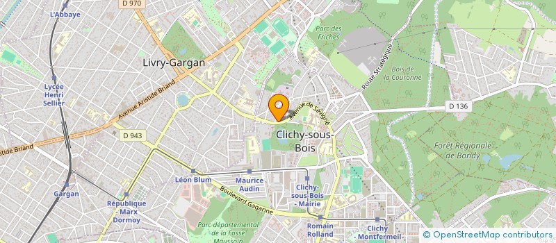 localisation de l'entreprise CHATEAU DE LA TERRASSE à CLICHY-SOUS-BOIS