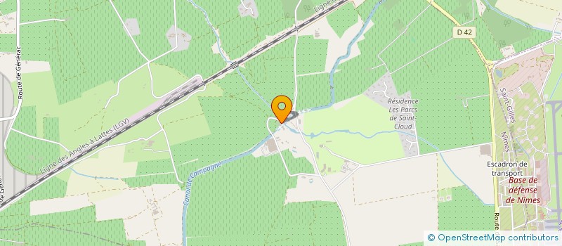 localisation de l'entreprise CHATEAU DE LA TUILERIE  NIMES