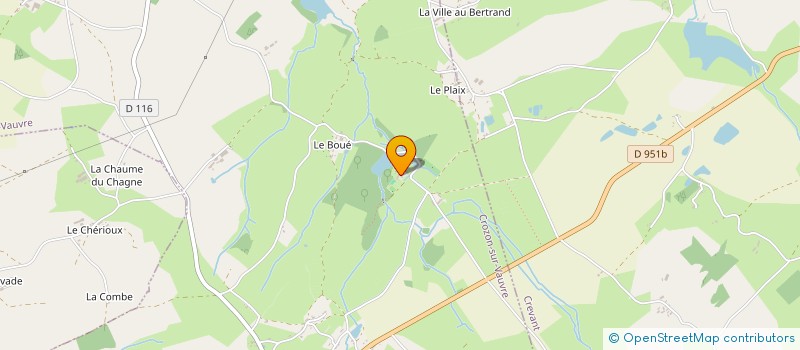 localisation de l'entreprise CHATEAU DE LALANDE à CROZON-SUR-VAUVRE