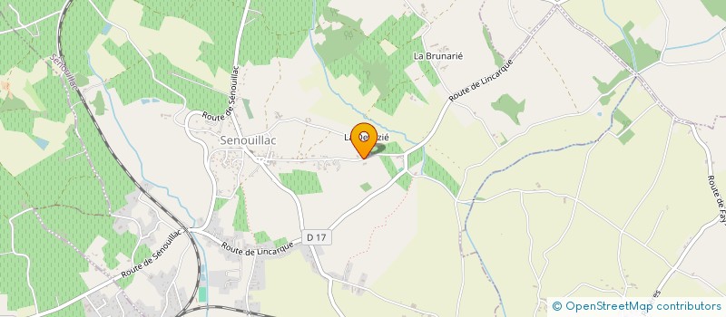 localisation de l'entreprise CHATEAU DE LINARDIE  SENOUILLAC