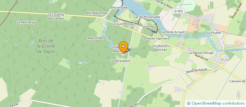 localisation de l'entreprise CHATEAU DE MALCOMBE  RILLE