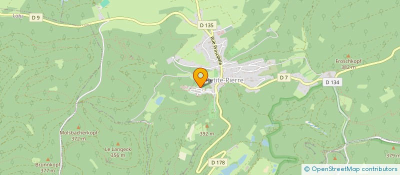 localisation de l'entreprise CHATEAU DE MARCEL  LA PETITE-PIERRE