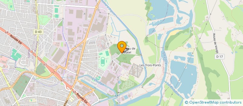 localisation de l'entreprise CHATEAU DE MATEL  ROANNE