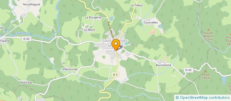 localisation de l'entreprise CHATEAU DE MEMANAT  CHAVANAT
