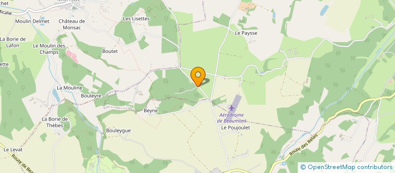 localisation de l'entreprise CHATEAU DE MONSAC  MONSAC