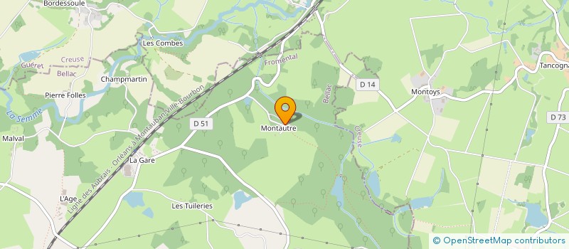 localisation de l'entreprise CHATEAU DE MONTAUTRE  FROMENTAL