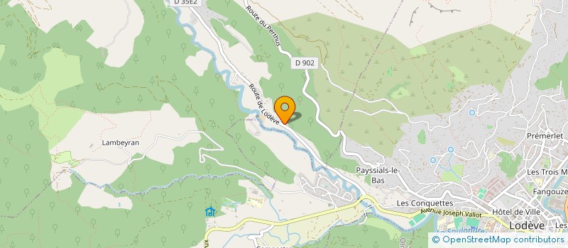 localisation de l'entreprise CHATEAU DE MONTPLAISIR  LODEVE