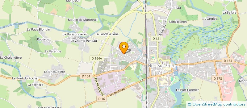 localisation de l'entreprise CHATEAU DE MONTREUIL  NORT SUR ERDRE