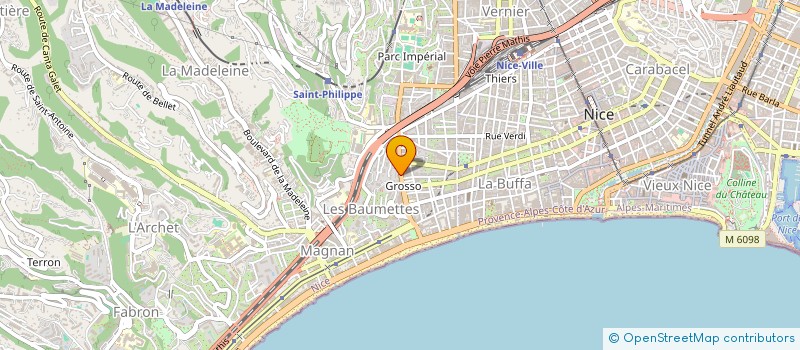 localisation de l'entreprise CHATEAU DE MOREAU à NICE