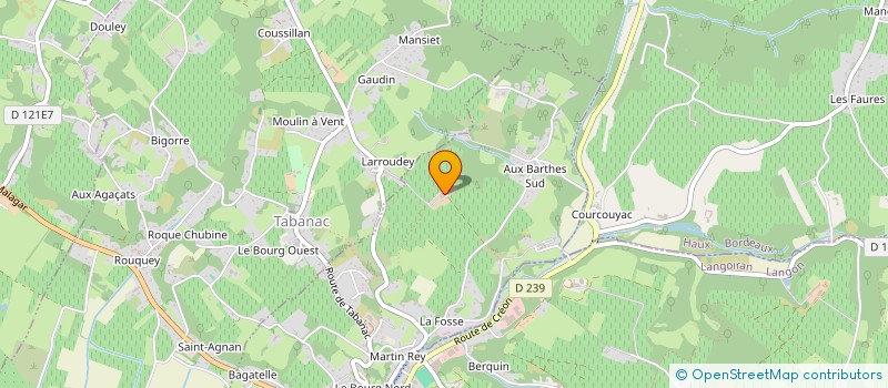 localisation de l'entreprise CHATEAU DE PIC  LE TOURNE