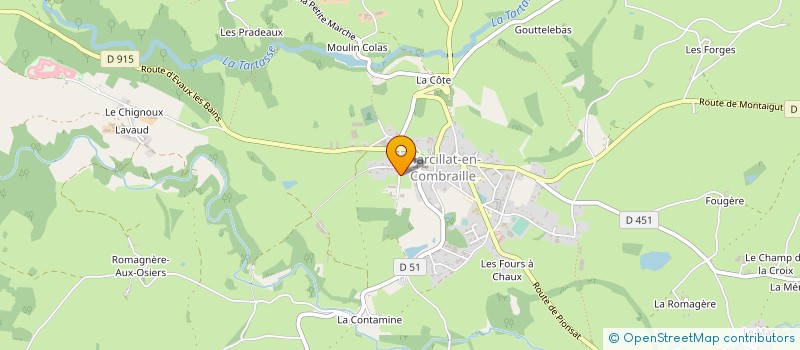 localisation de l'entreprise CHATEAU DE REVE FRANCAIS  MARCILLAT-EN-COMBRAILLE