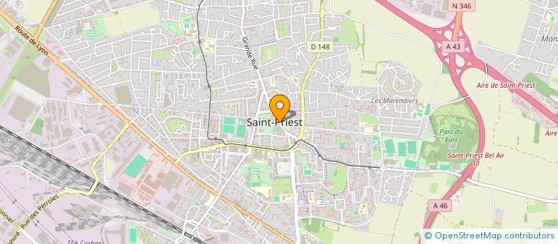 localisation de l'entreprise CHATEAU DE SAINT PRIEST  SAINT-PRIEST