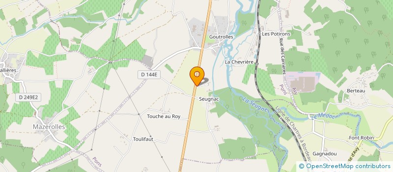 localisation de l'entreprise CHATEAU DE SEUGNAC  PONS