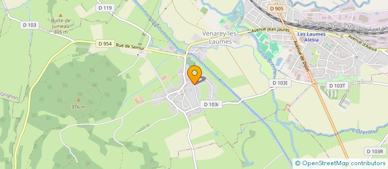 localisation de l'entreprise CHATEAU DE THENISSEY  THENISSEY