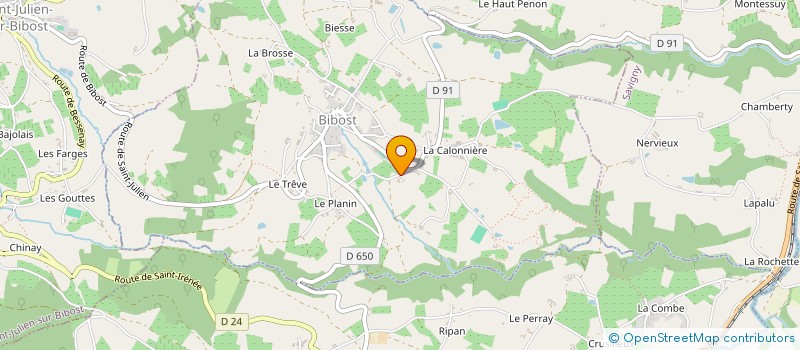 localisation de l'entreprise CHATEAU DE THORIGNY  BIBOST