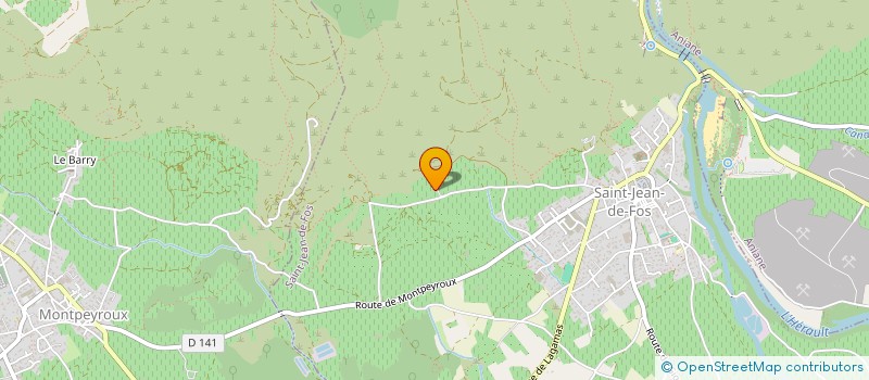 localisation de l'entreprise CHATEAU DE VALLOUBIERE  SAINT-JEAN-DE-FOS