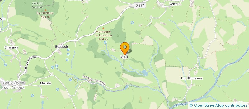 localisation de l'entreprise CHATEAU DE VAUX  ETANG-SUR-ARROUX