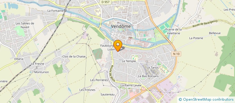 localisation de l'entreprise CHATEAU DE VENDOME, BERCEAU DES BOURBONS  VENDOME