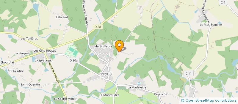 localisation de l'entreprise CHATEAU DE VEYRAC  VEYRAC