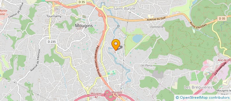 localisation de l'entreprise CHATEAU DE VIE SA à MOUGINS