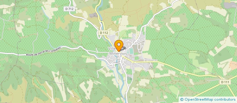 localisation de l'entreprise CHATEAU DES CHANOINES  VILLENEUVE-MINERVOIS