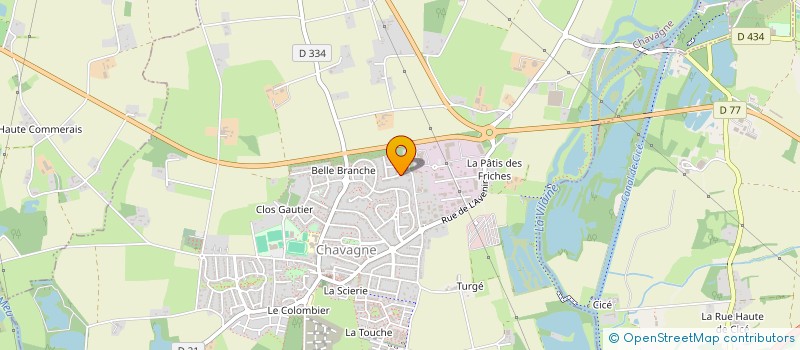 localisation de l'entreprise CHATEAU DES FONTENELLES  CHAVAGNE