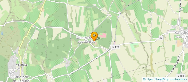 localisation de l'entreprise CHATEAU DES GARDIES  SAINT-NAZAIRE-DES-GARDIES