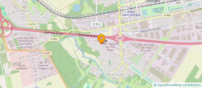 localisation de l'entreprise CHATEAU DES GUEULES CASSEES  FERRIERES-EN-BRIE