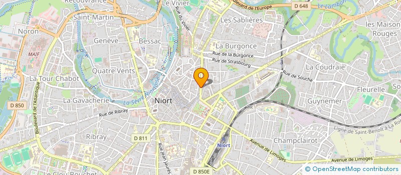 localisation de l'entreprise CHATEAU DES MURES à NIORT
