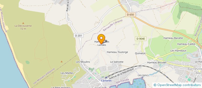 localisation de l'entreprise CHATEAU DETILLY à BARNEVILLE-CARTERET