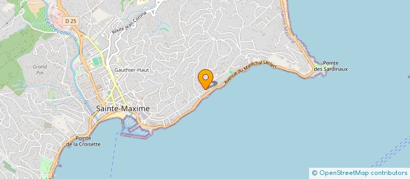 localisation de l'entreprise CHATEAU DU BARRY à SAINTE-MAXIME