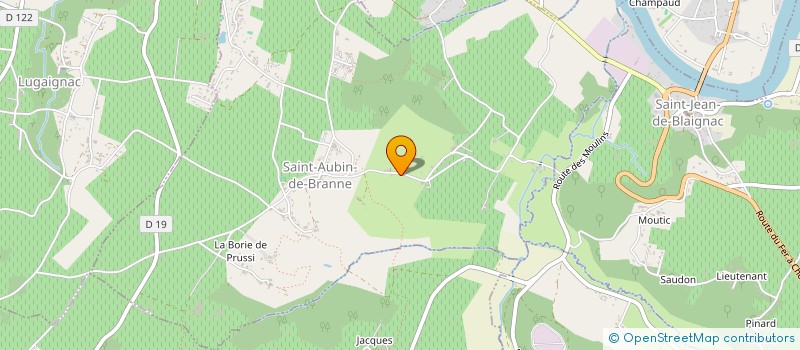 localisation de l'entreprise CHATEAU DU BEDAT  SAINT-AUBIN-DE-BRANNE