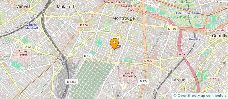 localisation de l'entreprise CHATEAU DU BOIS  MONTROUGE