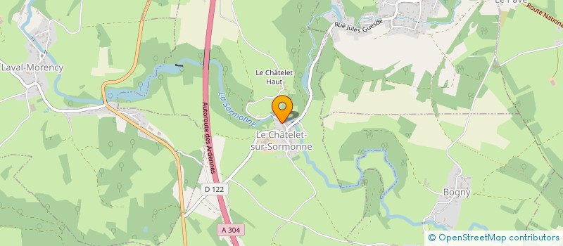 localisation de l'entreprise CHATEAU DU BREUIL  LE CHATELET-SUR-SORMONNE